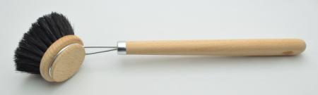 Spülbürste StandardPlus, extra breiter Griff sorgt für sehr guten Halt. Mit schwarzem Rosshaar. Bürstenfabrik Keller in Todtnau. Traditionsunternehmen seit 1869. Qualität Made in Germany.